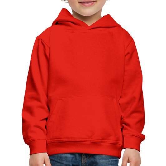 Customizable Kids‘ Premium Hoodie add your own photos, images, designs, quotes, texts and more - red
