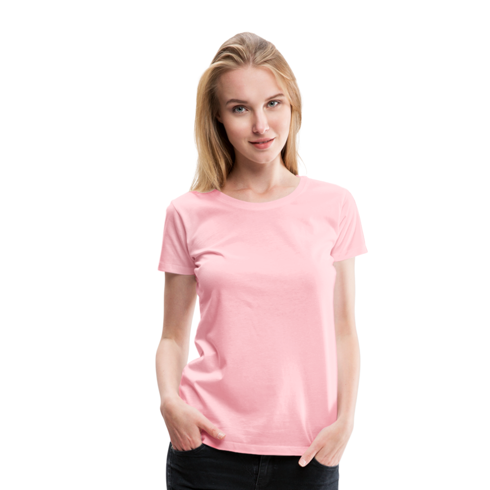 Customizable Women’s Premium T-Shirt add your own photos, images, designs, quotes, texts and more - pink