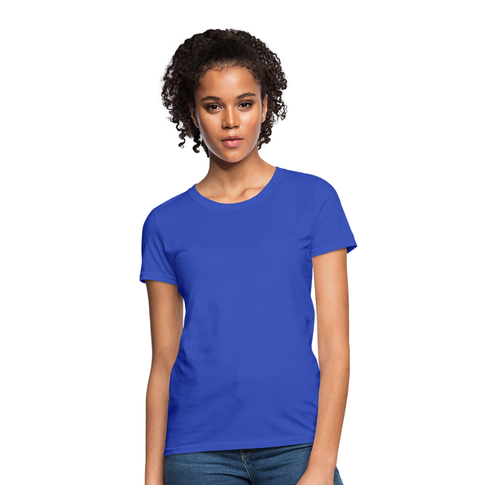 Customizable Women's T-Shirt add your own photos, images, designs, quotes, texts and more - royal blue