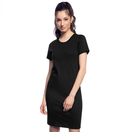 Customizable Women's T-Shirt Dress add your own photos, images, designs, quotes, texts and more - black