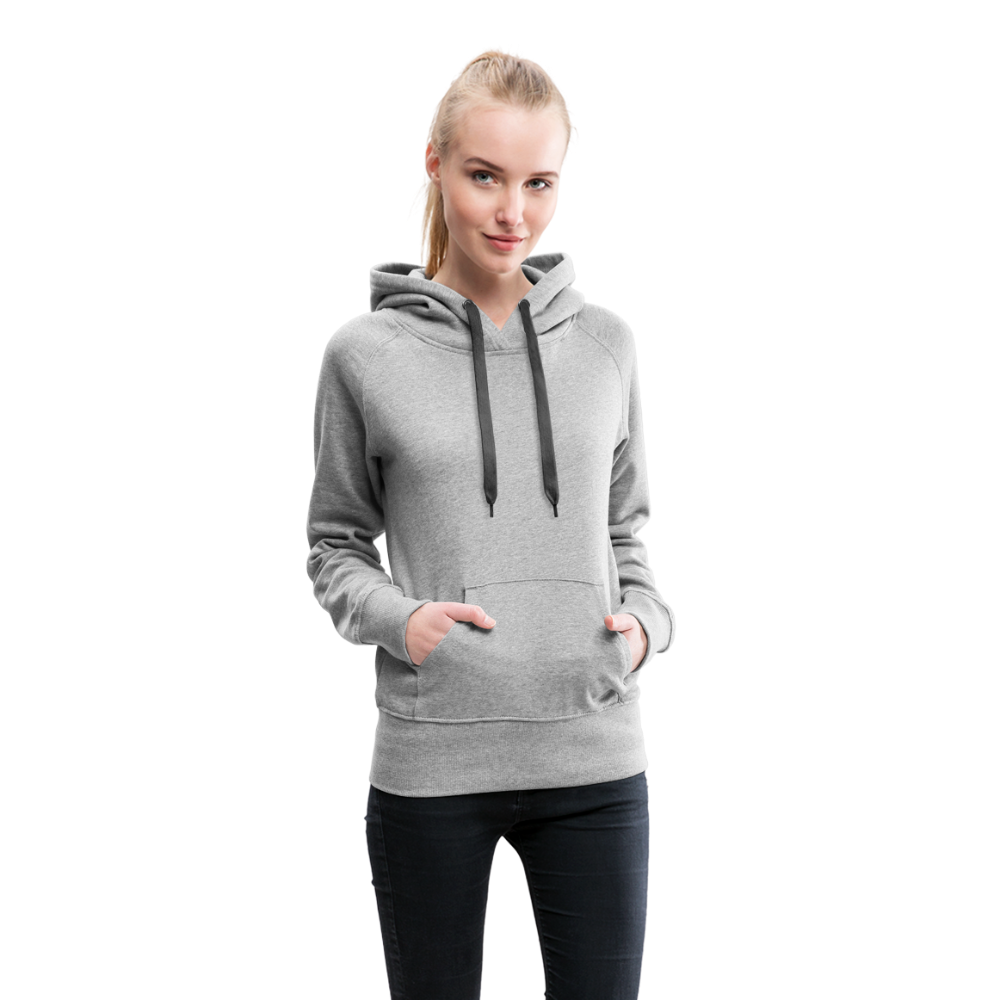 Customizable Women’s Premium Hoodie add your own photos, images, designs, quotes, texts and more - heather gray
