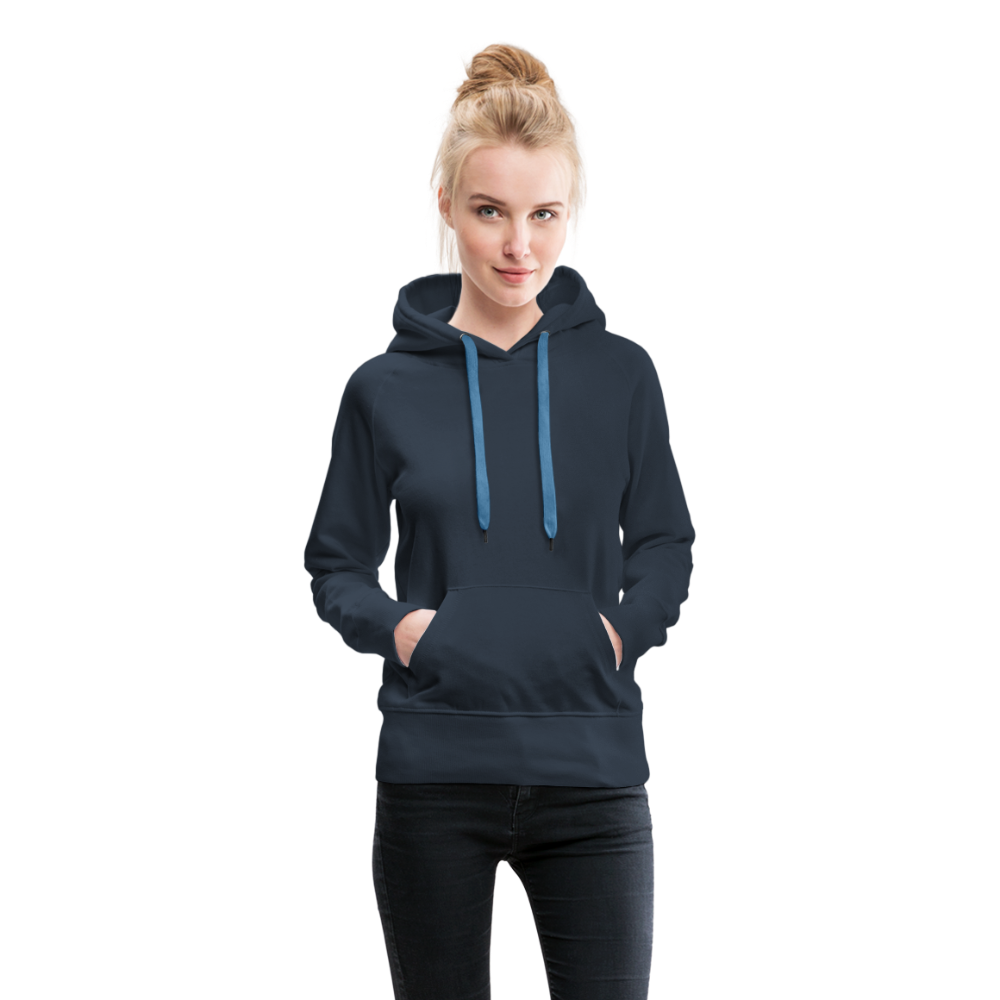 Customizable Women’s Premium Hoodie add your own photos, images, designs, quotes, texts and more - navy