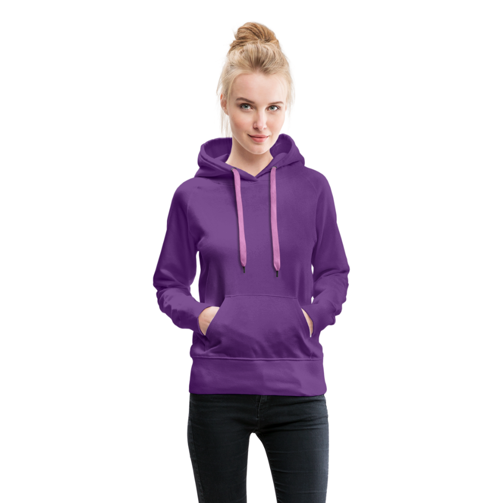 Customizable Women’s Premium Hoodie add your own photos, images, designs, quotes, texts and more - purple