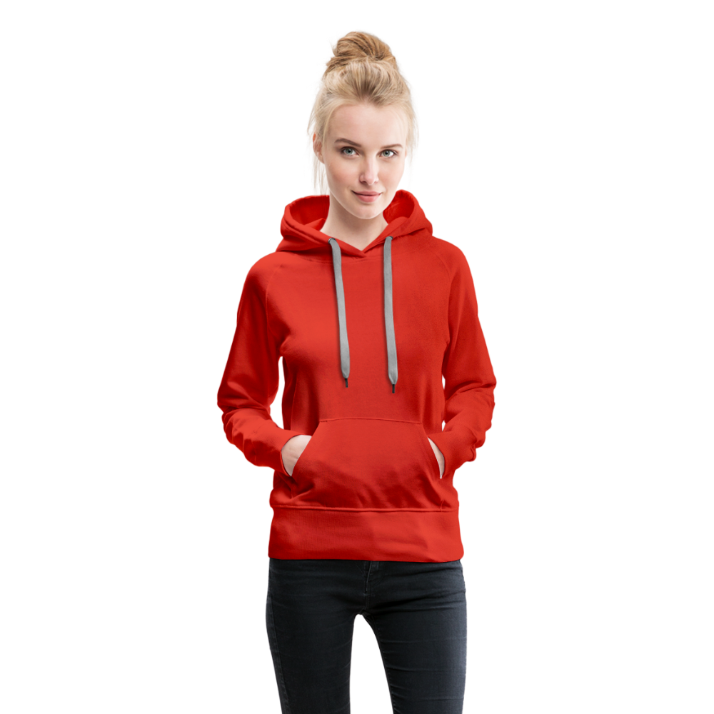 Customizable Women’s Premium Hoodie add your own photos, images, designs, quotes, texts and more - red