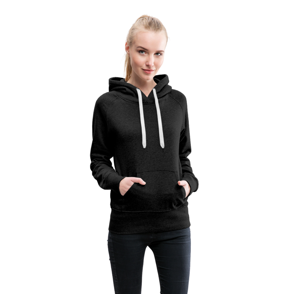 Customizable Women’s Premium Hoodie add your own photos, images, designs, quotes, texts and more - charcoal gray