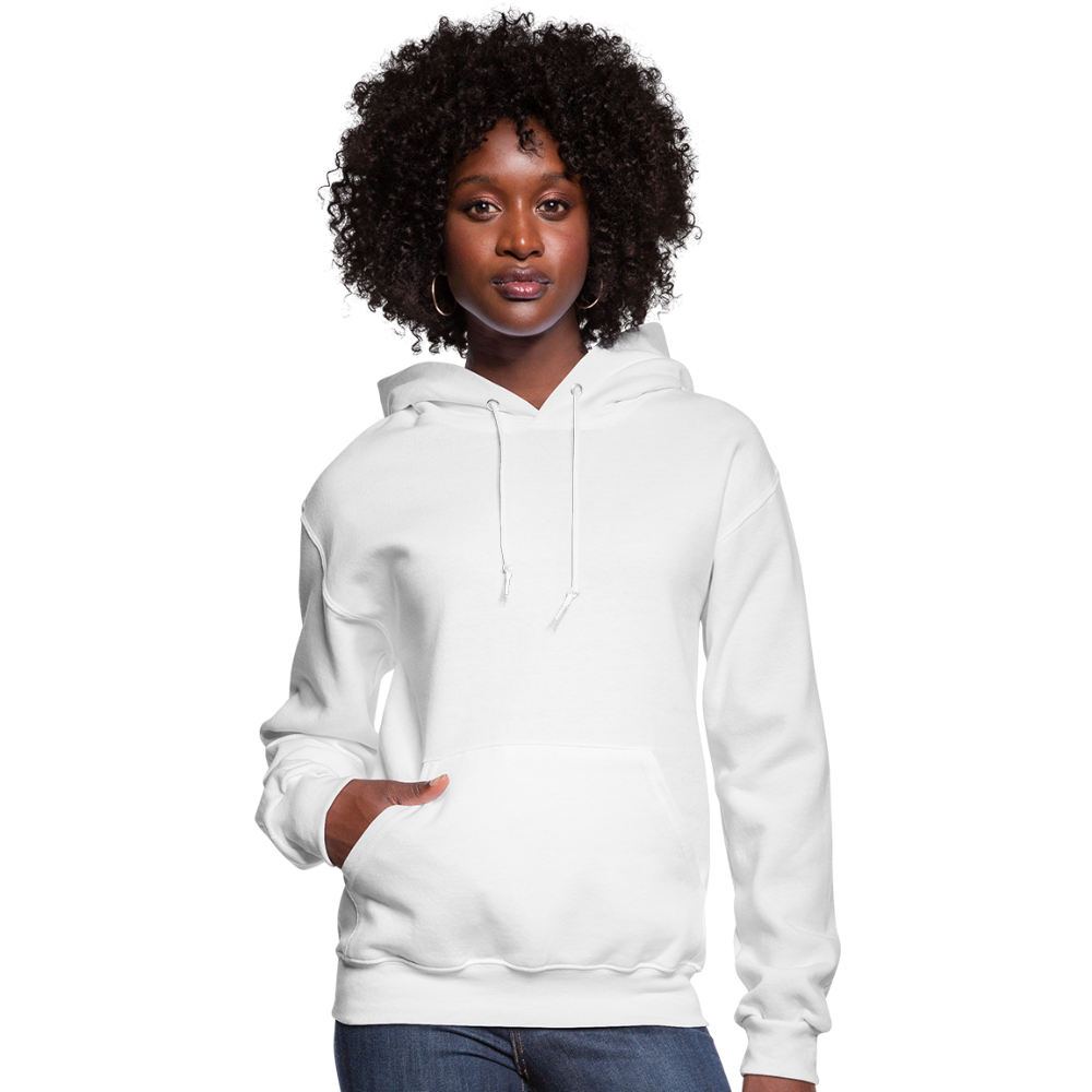 Customizable Women's Hoodie add your own photos, images, designs, quotes, texts and more - white