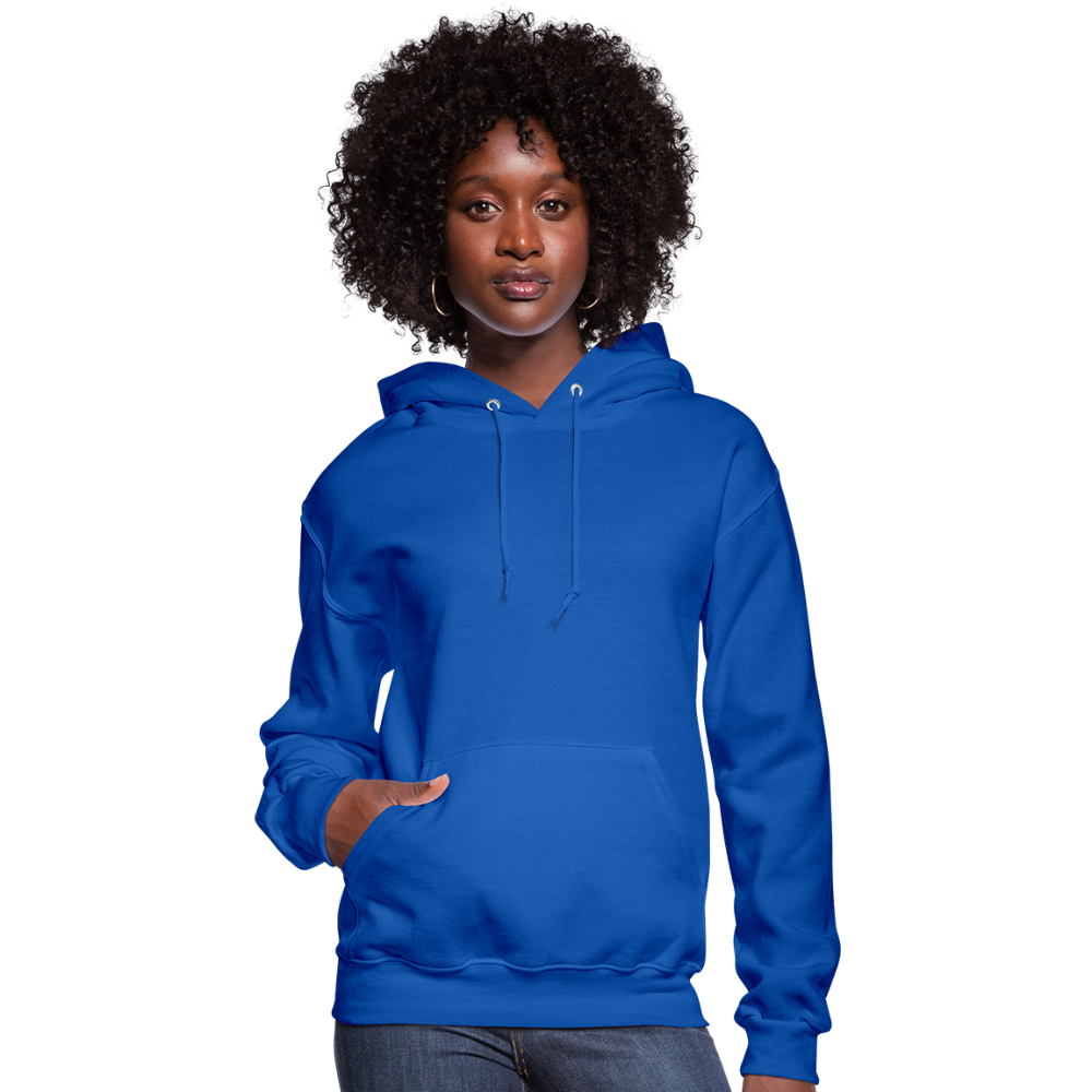 Customizable Women's Hoodie add your own photos, images, designs, quotes, texts and more - royal blue