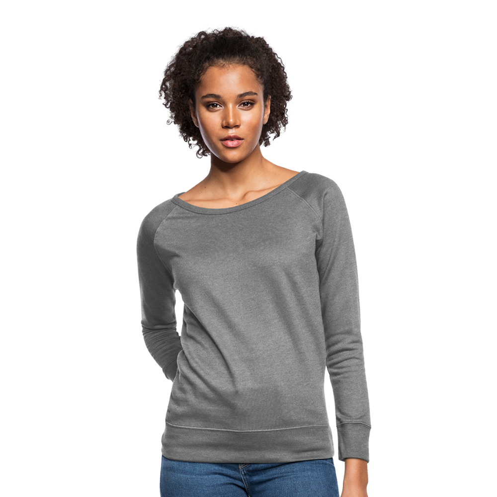 Customizable Women’s Crewneck Sweatshirt add your own photos, images, designs, quotes, texts and more - heather gray