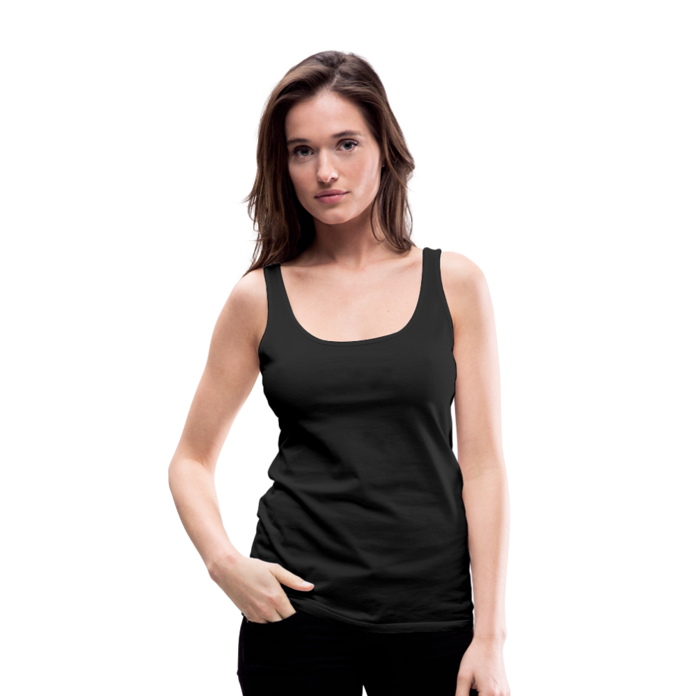 Customizable Women’s Premium Tank Top add your own photos, images, designs, quotes, texts and more - black