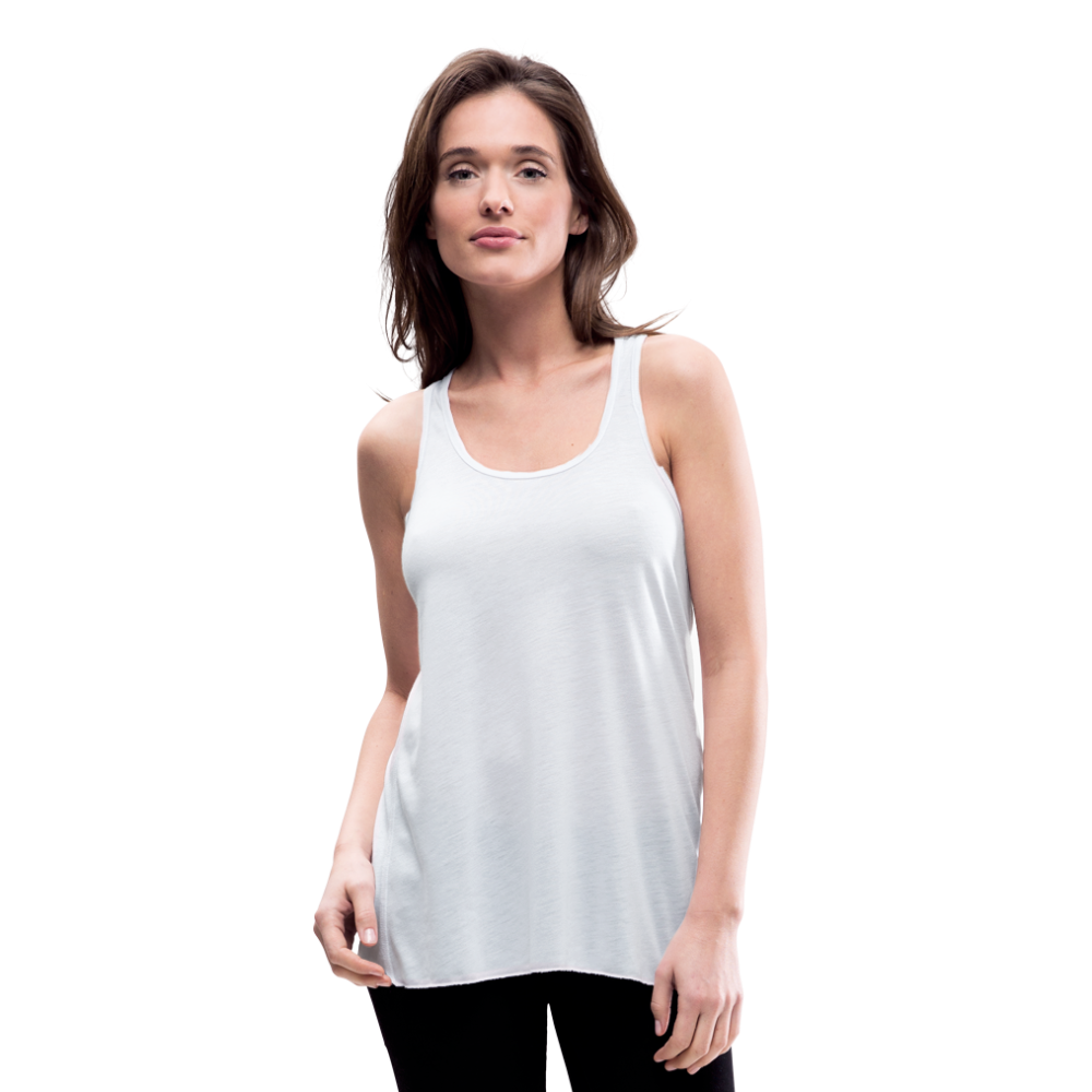 Customizable Women's Flowy Tank Top by Bella add your own photos, images, designs, quotes, texts and more - white