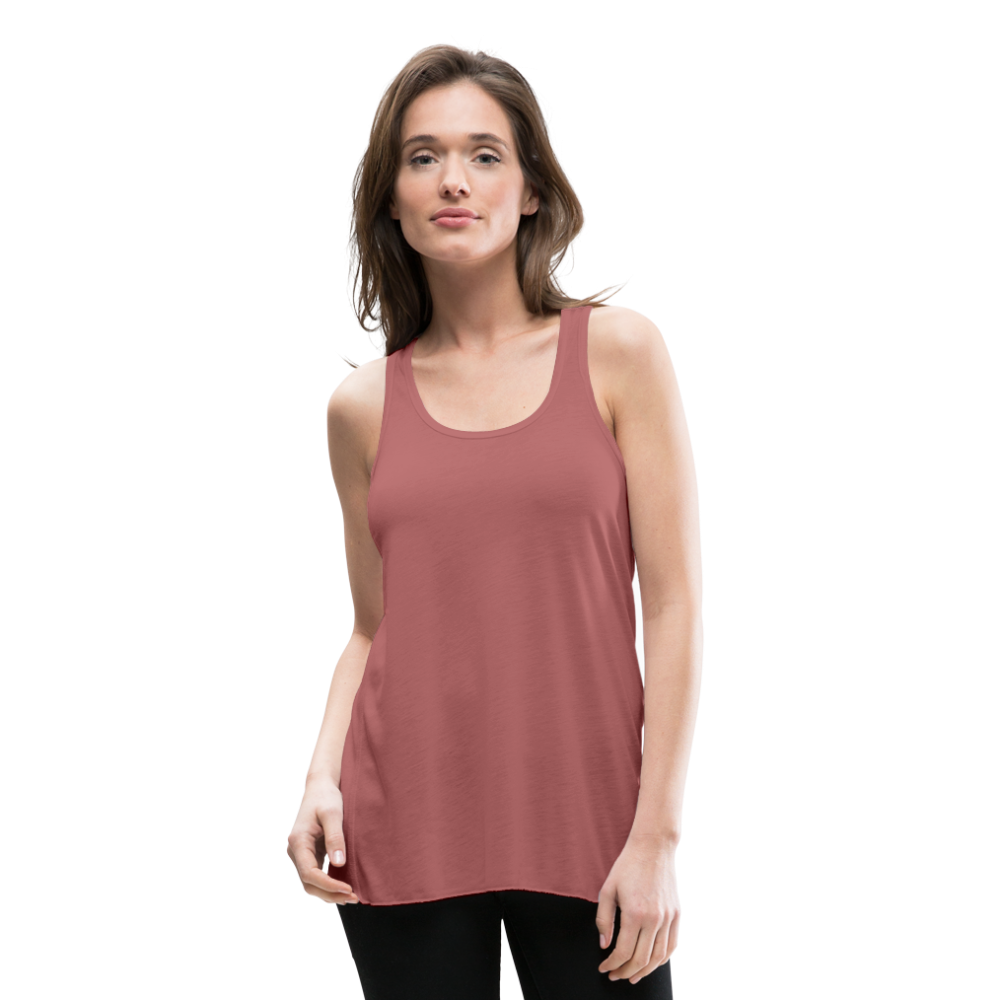 Customizable Women's Flowy Tank Top by Bella add your own photos, images, designs, quotes, texts and more - mauve