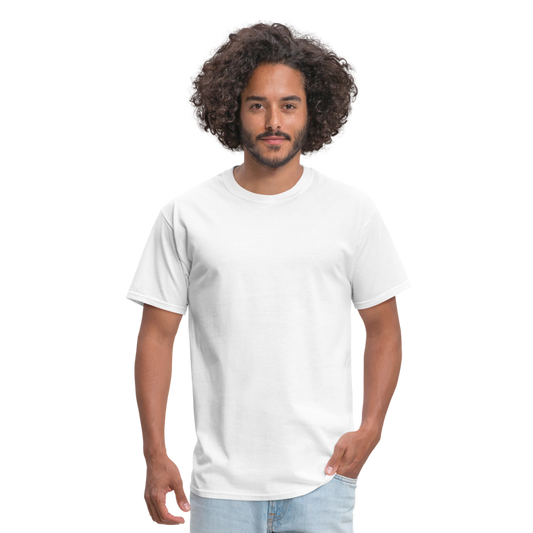 Customizable Unisex Classic T-Shirt add your own photos, images, designs, quotes, texts and more - white