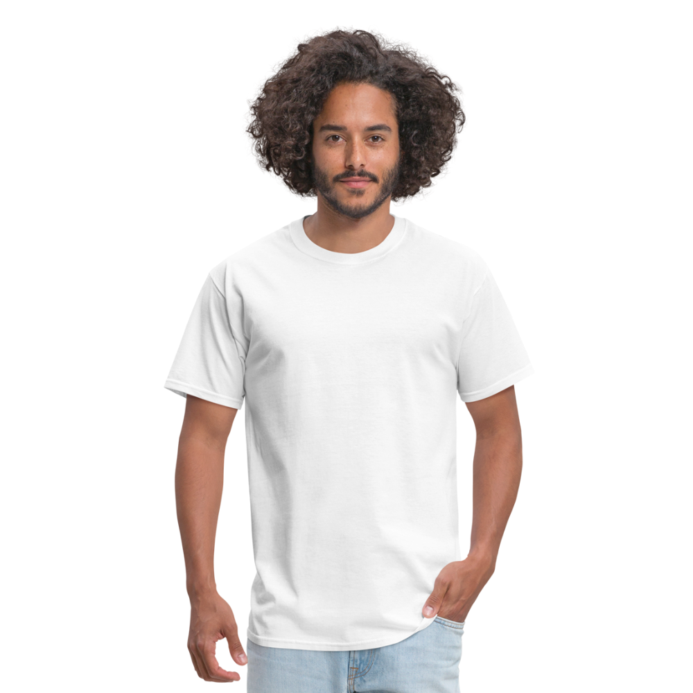 Customizable Unisex Classic T-Shirt add your own photos, images, designs, quotes, texts and more - white