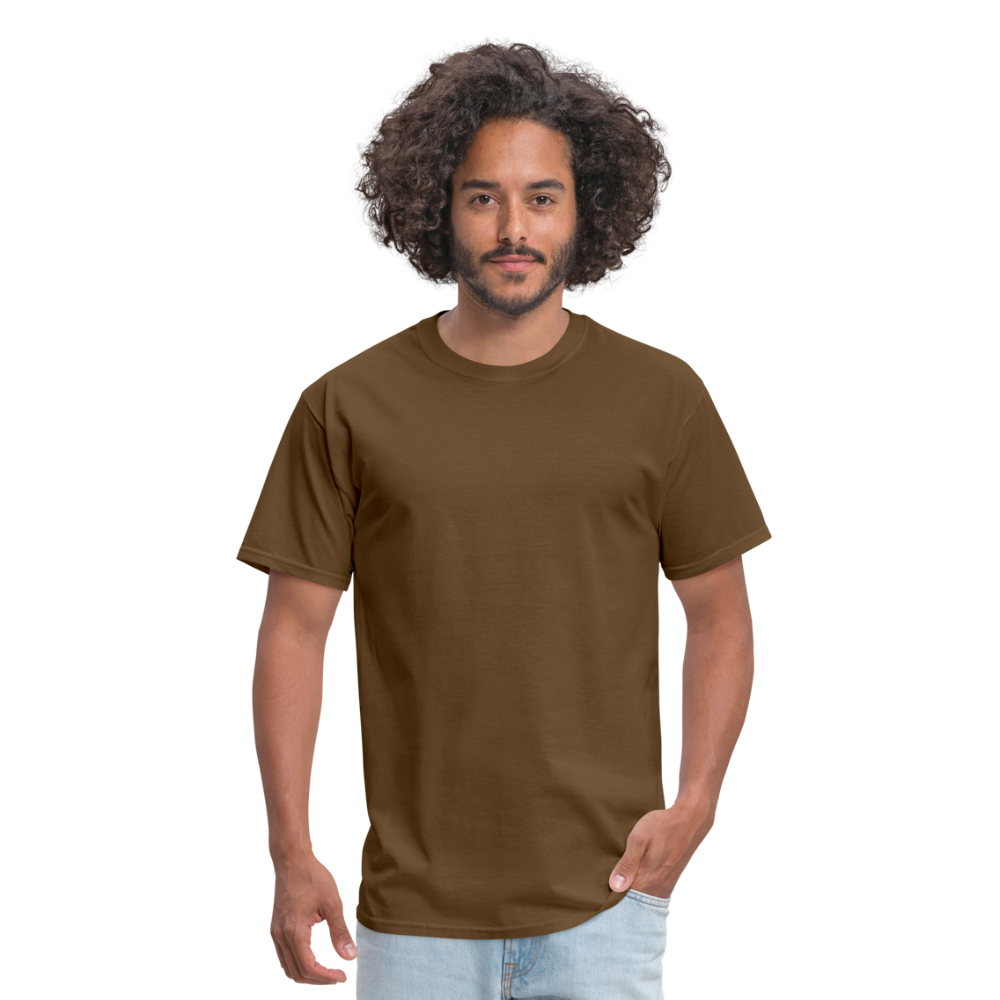 Customizable Unisex Classic T-Shirt add your own photos, images, designs, quotes, texts and more - brown