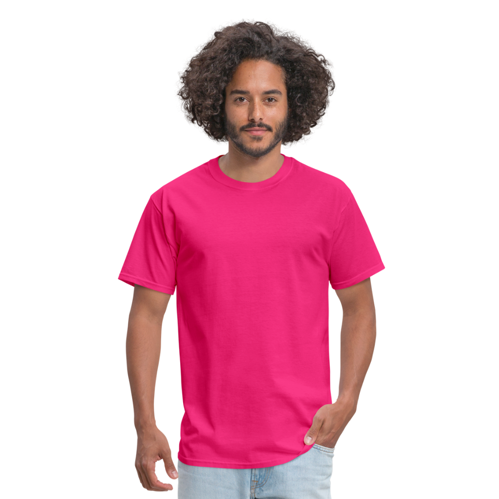 Customizable Unisex Classic T-Shirt add your own photos, images, designs, quotes, texts and more - fuchsia