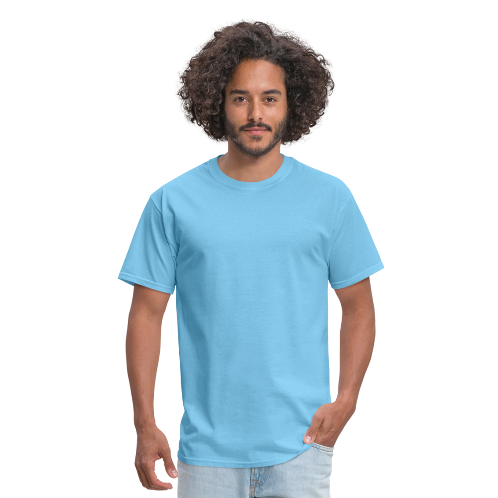 Customizable Unisex Classic T-Shirt add your own photos, images, designs, quotes, texts and more - aquatic blue