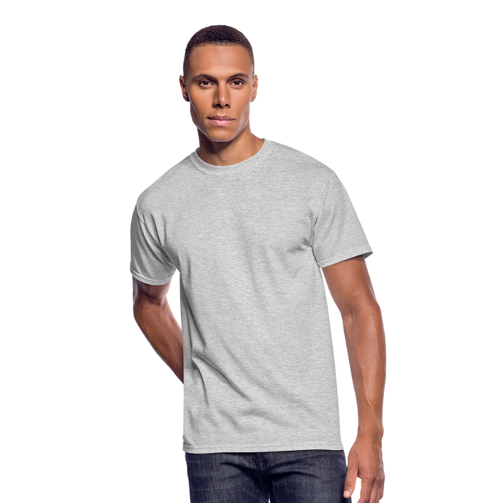Customizable Men’s 50/50 T-Shirt add your own photos, images, designs, quotes, texts and more - heather gray