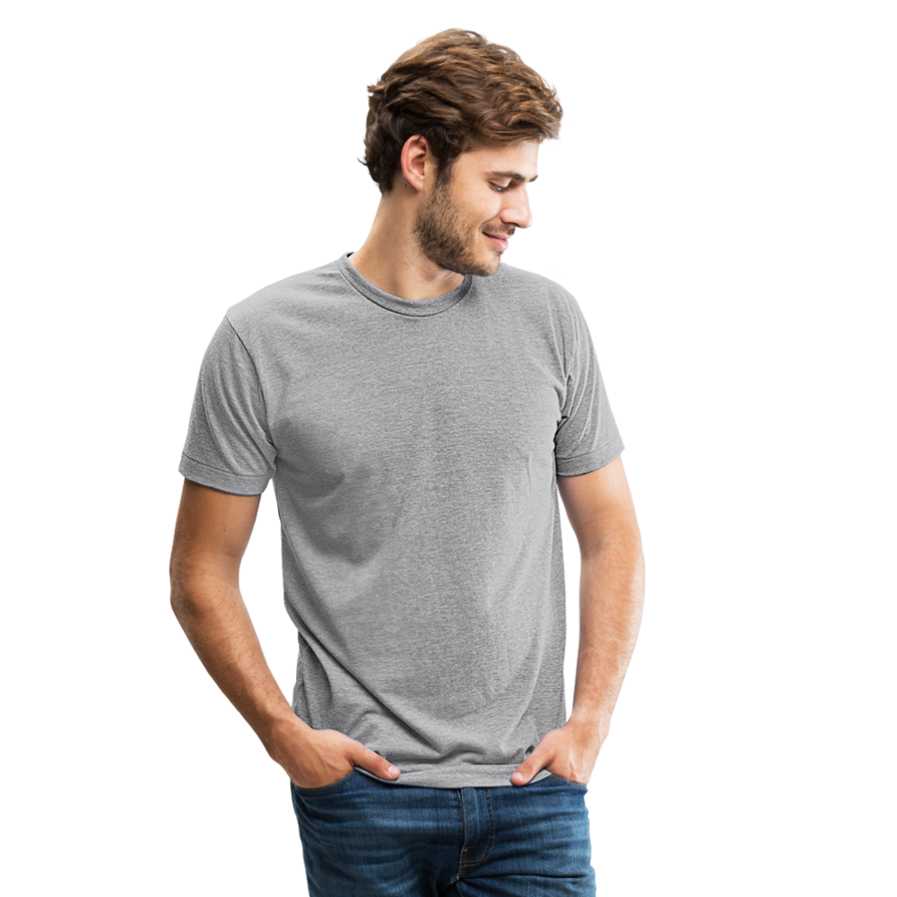 Customizable Unisex Tri-Blend T-Shirt add your own photos, images, designs, quotes, texts and more - heather gray