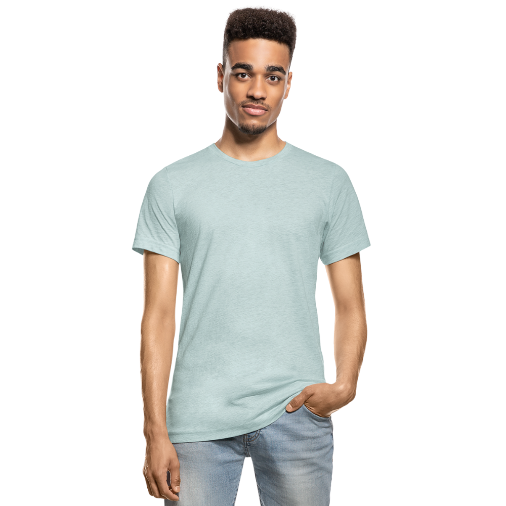 Customizable Unisex Heather Prism T-Shirt add your own photos, images, designs, quotes, texts and more - heather prism ice blue