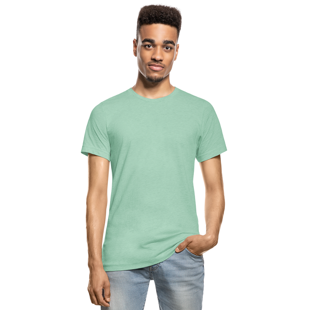 Customizable Unisex Heather Prism T-Shirt add your own photos, images, designs, quotes, texts and more - heather prism mint