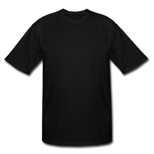 Customizable Men's Tall T-Shirt add your own photos, images, designs, quotes, texts and more - black