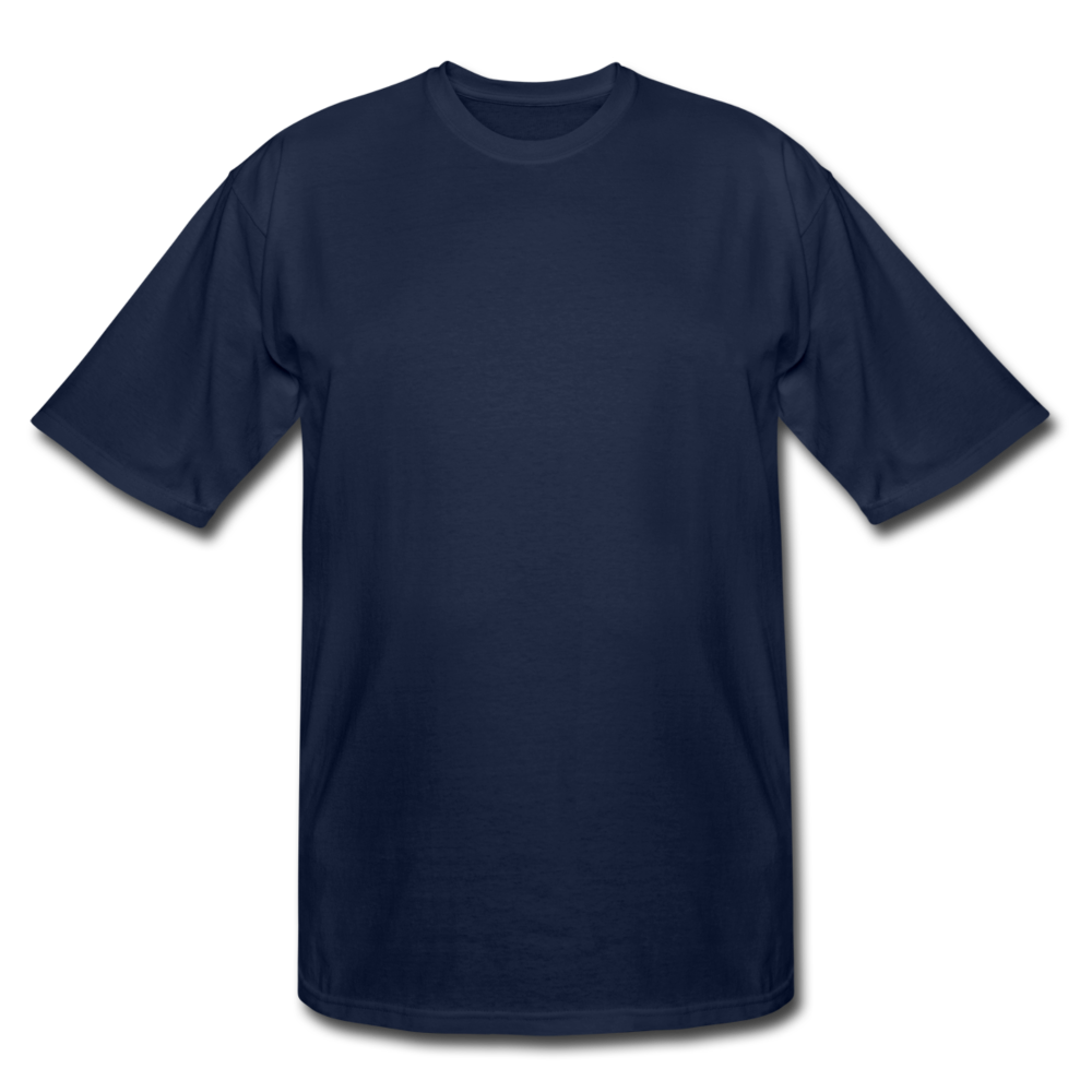 Customizable Men's Tall T-Shirt add your own photos, images, designs, quotes, texts and more - navy