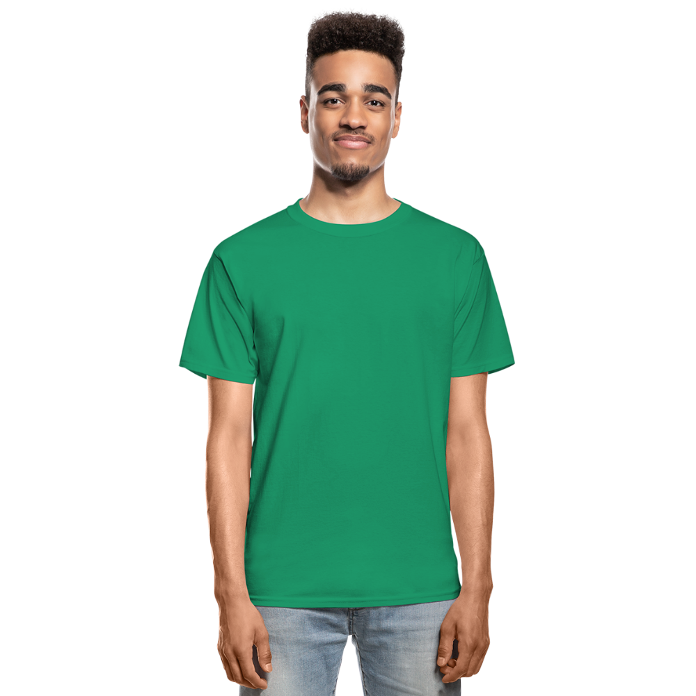 Customizable Hanes Adult Tagless T-Shirt add your own photos, images, designs, quotes, texts and more - kelly green