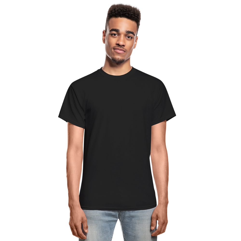 Customizable Gildan Ultra Cotton Adult T-Shirt add your own photos, images, designs, quotes, texts and more - black
