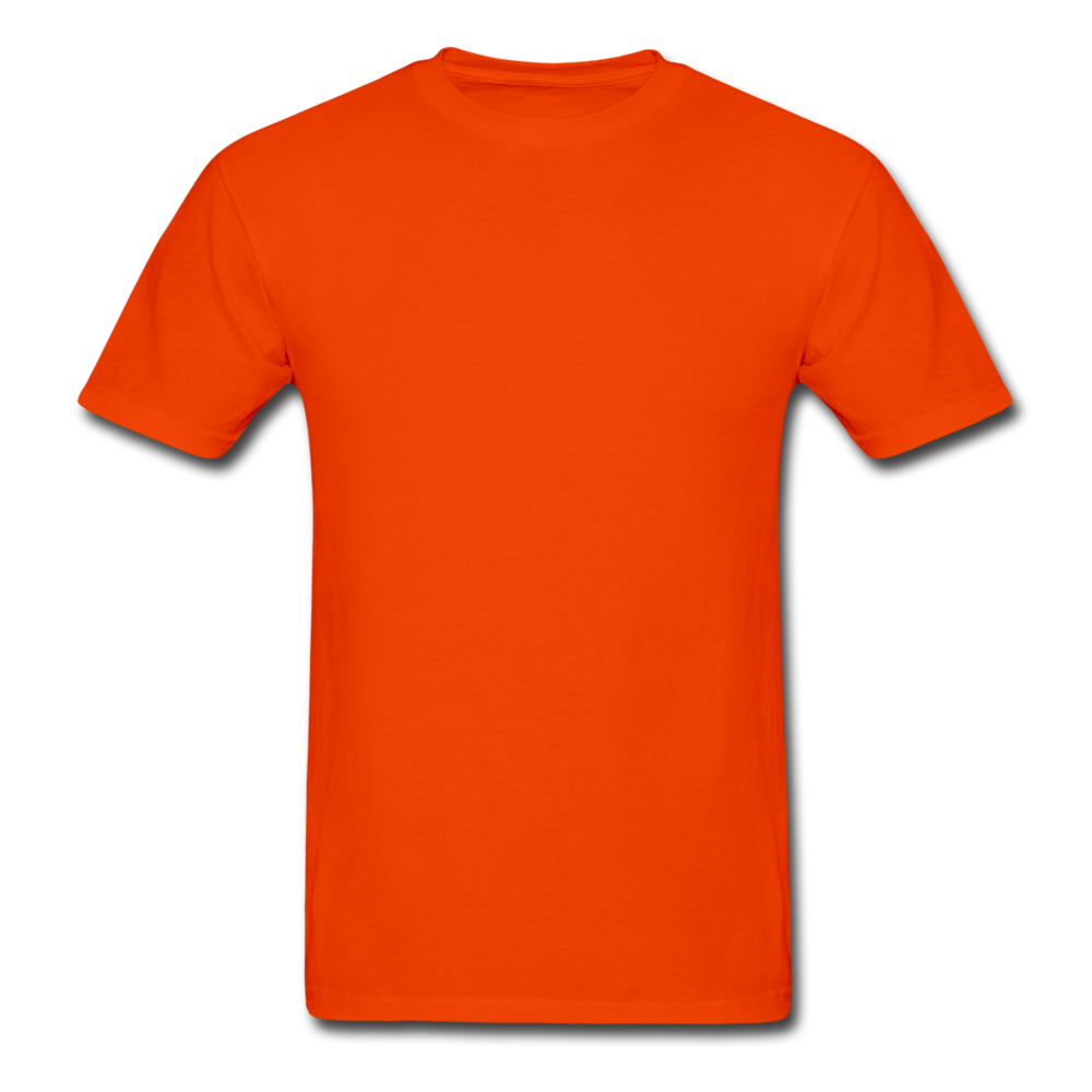 Customizable Gildan Ultra Cotton Adult T-Shirt add your own photos, images, designs, quotes, texts and more - orange
