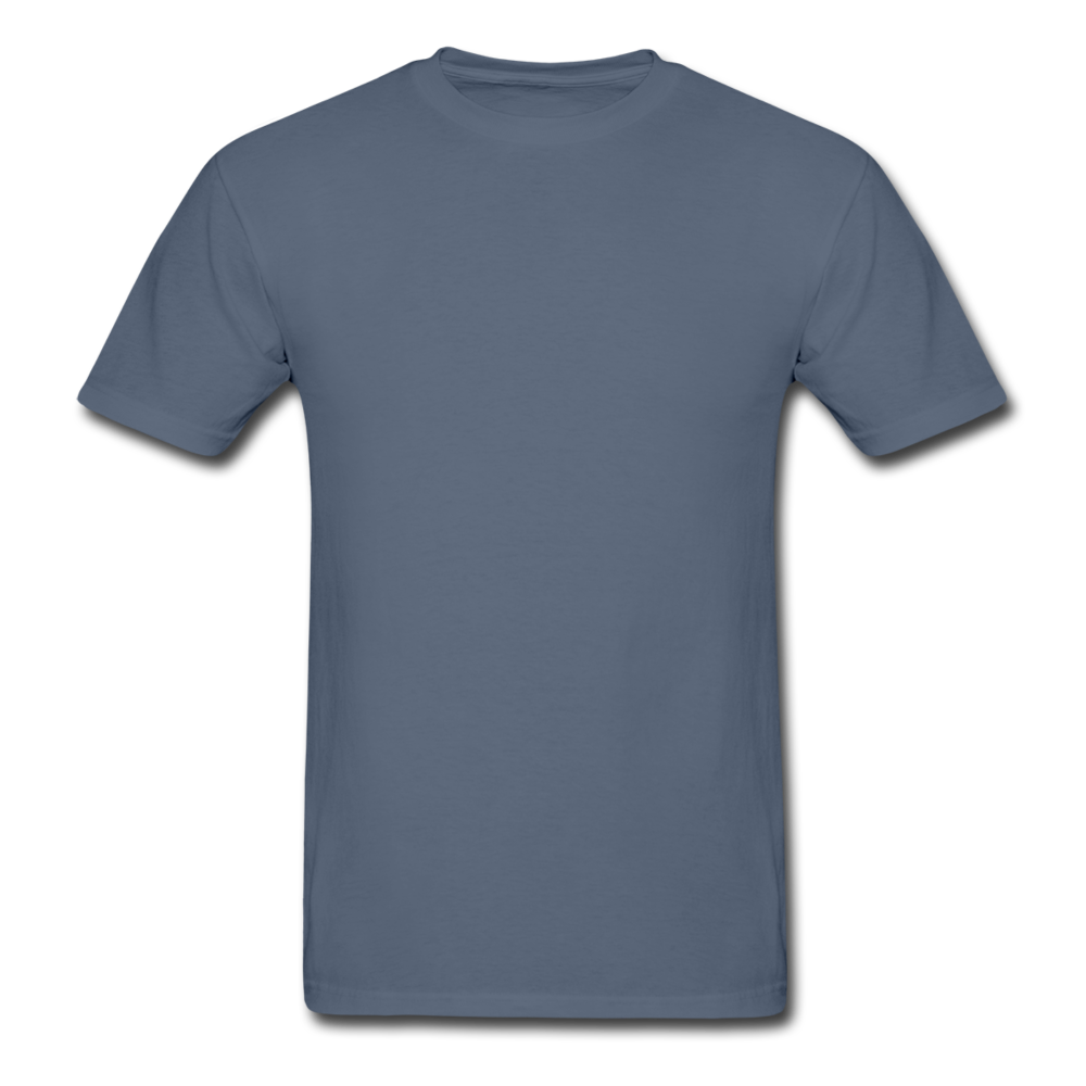 Customizable Gildan Ultra Cotton Adult T-Shirt add your own photos, images, designs, quotes, texts and more - denim