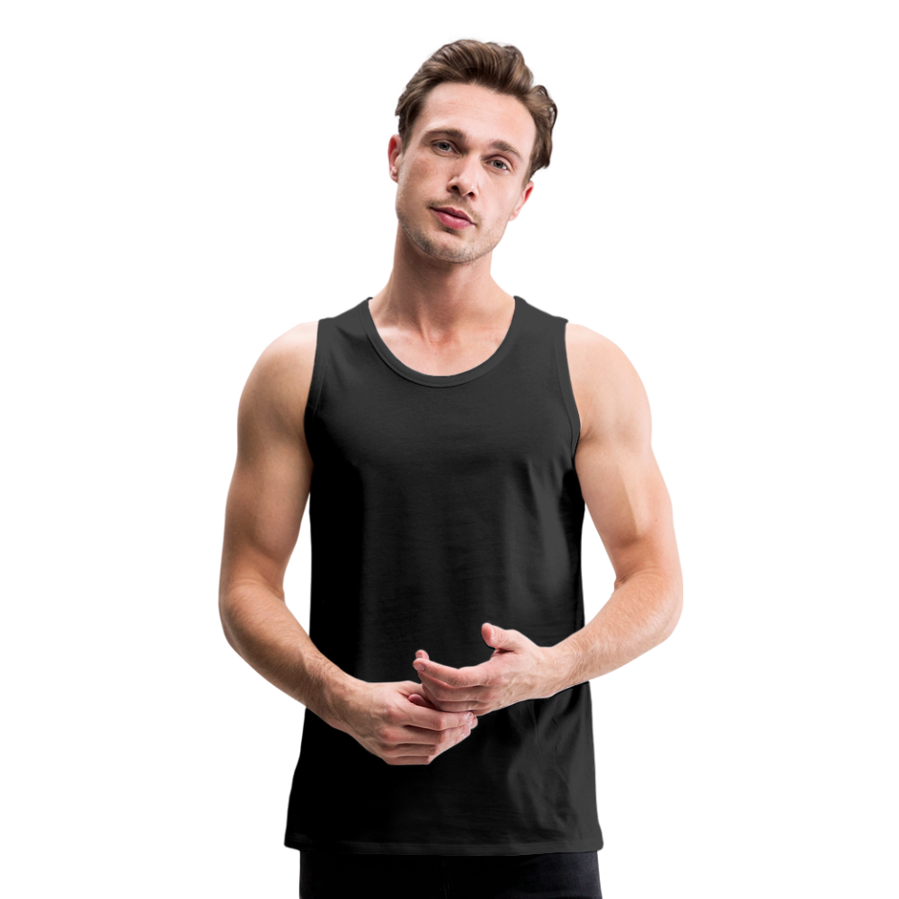 Customizable Men’s Premium Tank add your own photos, images, designs, quotes, texts and more - black