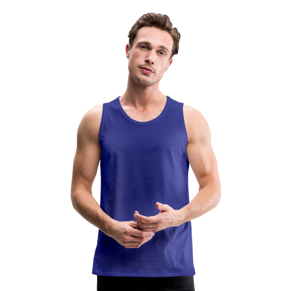 Customizable Men’s Premium Tank add your own photos, images, designs, quotes, texts and more - royal blue