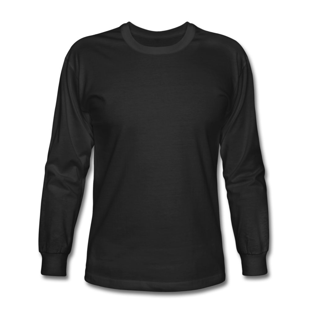 Customizable Men's Long Sleeve T-Shirt add your own photos, images, designs, quotes, texts and more - black