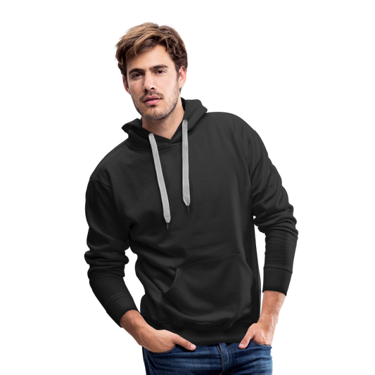 Customizable Men’s Premium Hoodie add your own photos, images, designs, quotes, texts and more - black