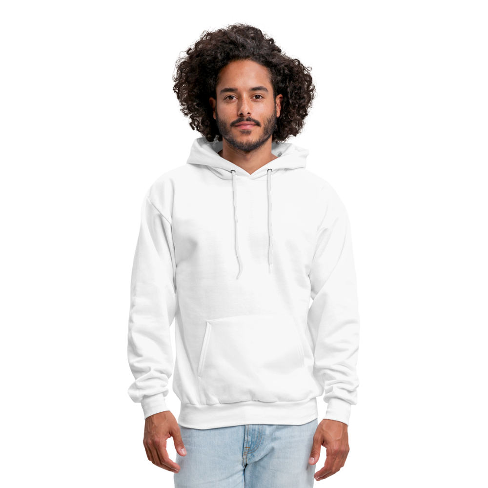 Customizable Men's Hoodie add your own photos, images, designs, quotes, texts and more - white