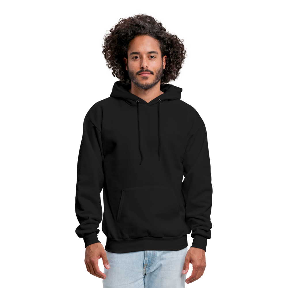 Customizable Men's Hoodie add your own photos, images, designs, quotes, texts and more - black