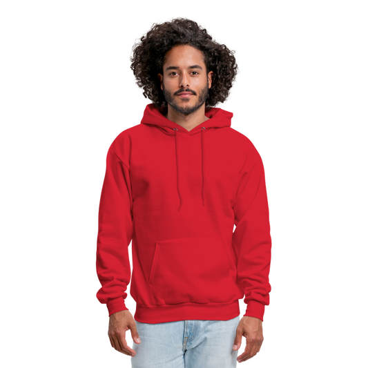 Customizable Men's Hoodie add your own photos, images, designs, quotes, texts and more - red