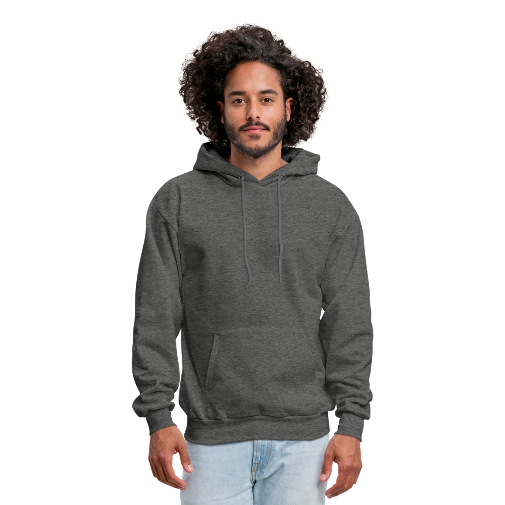Customizable Men's Hoodie add your own photos, images, designs, quotes, texts and more - charcoal gray