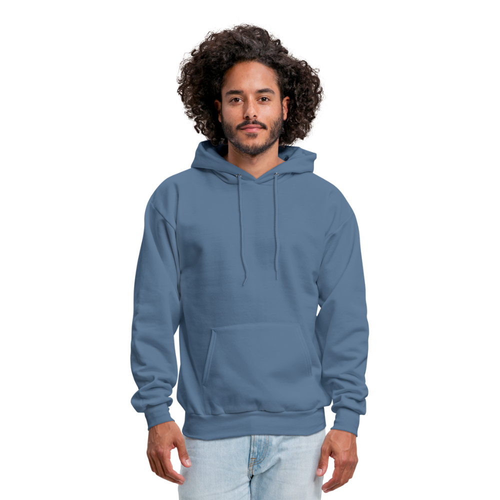 Customizable Men's Hoodie add your own photos, images, designs, quotes, texts and more - denim blue