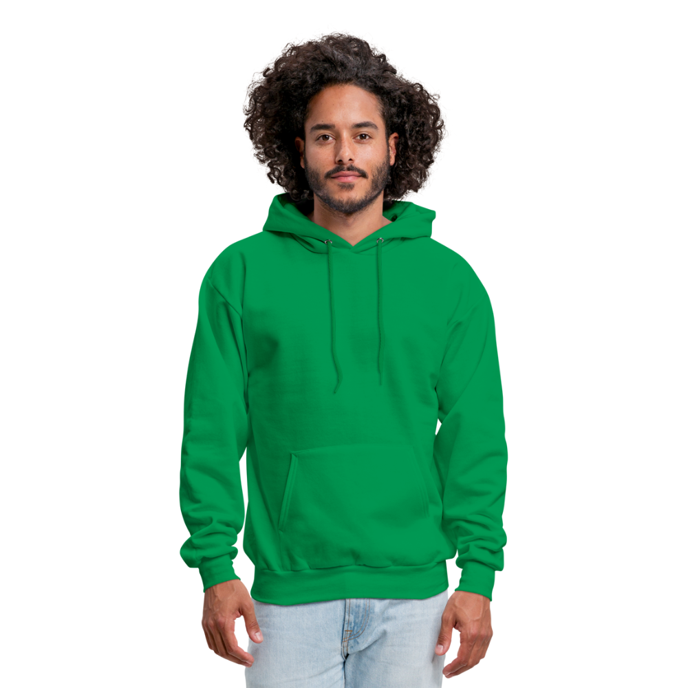 Customizable Men's Hoodie add your own photos, images, designs, quotes, texts and more - kelly green