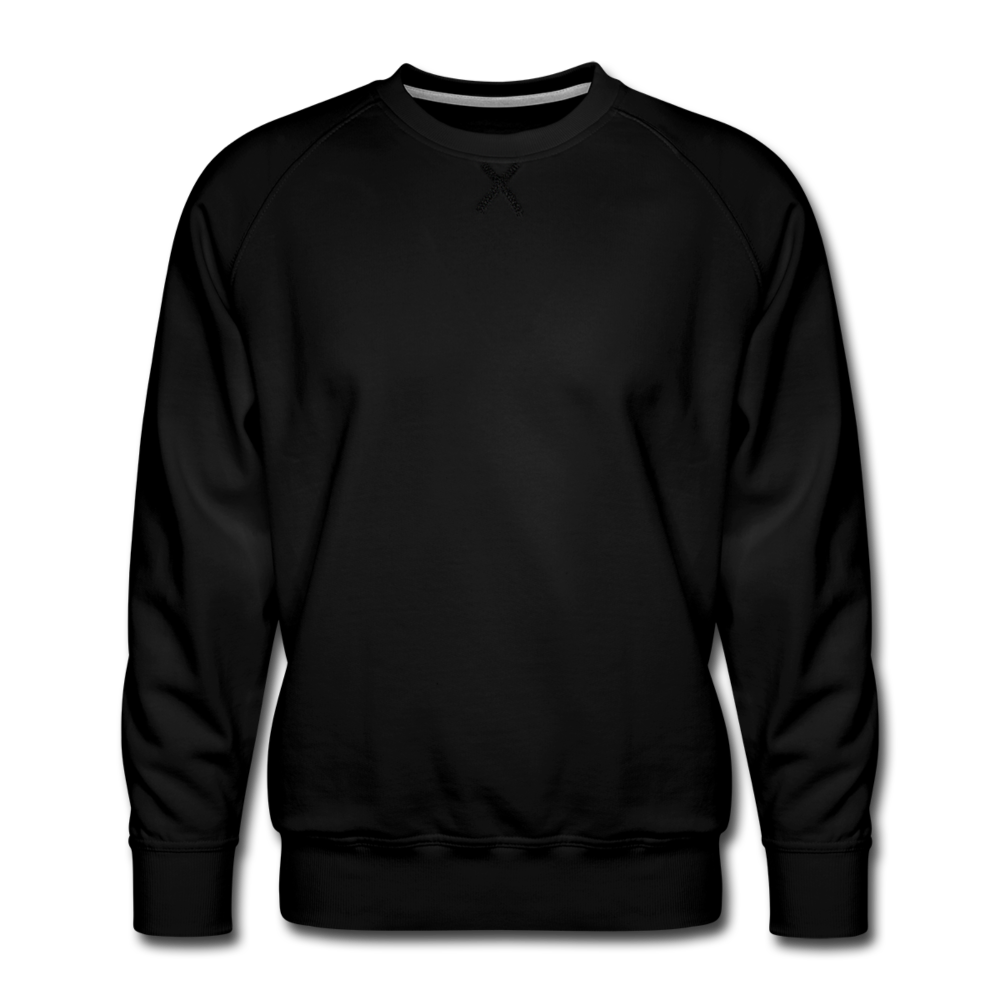 Customizable Men’s Premium Sweatshirt add your own photos, images, designs, quotes, texts and more - black