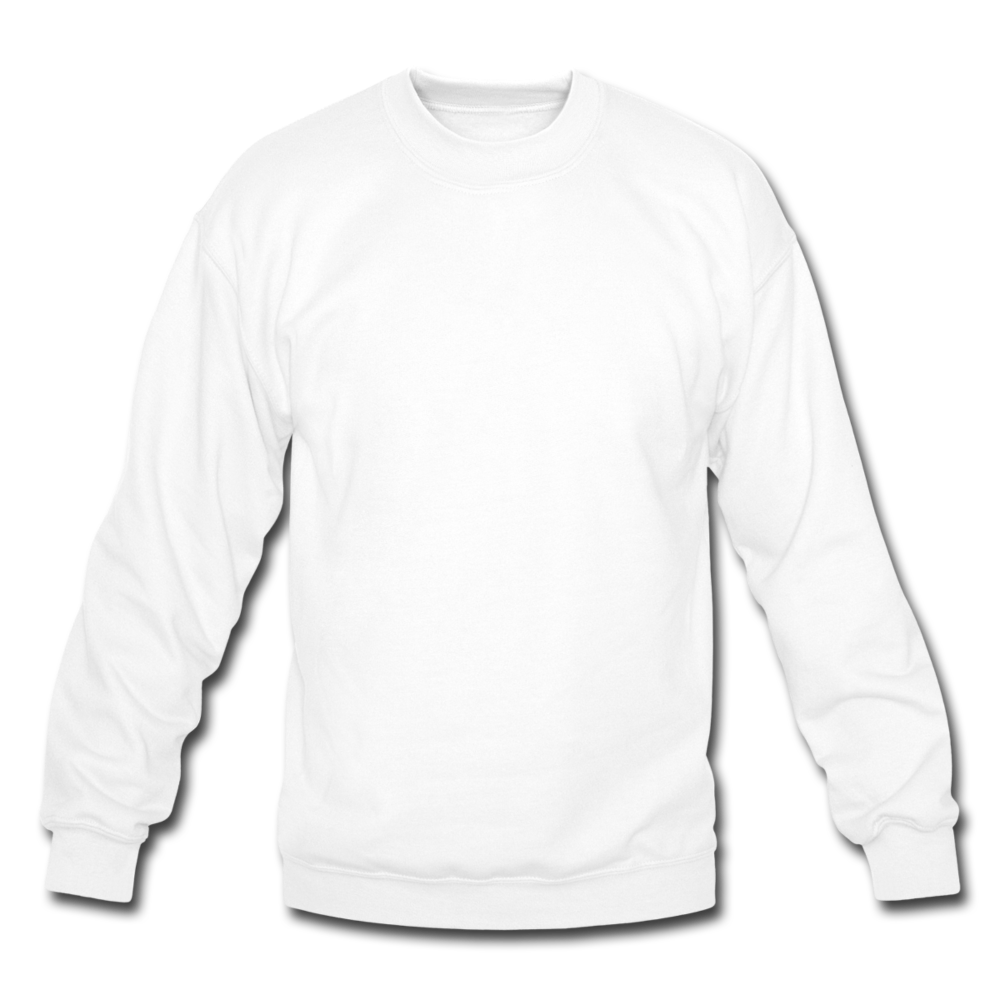 Customizable Crewneck Sweatshirt add your own photos, images, designs, quotes, texts and more - white