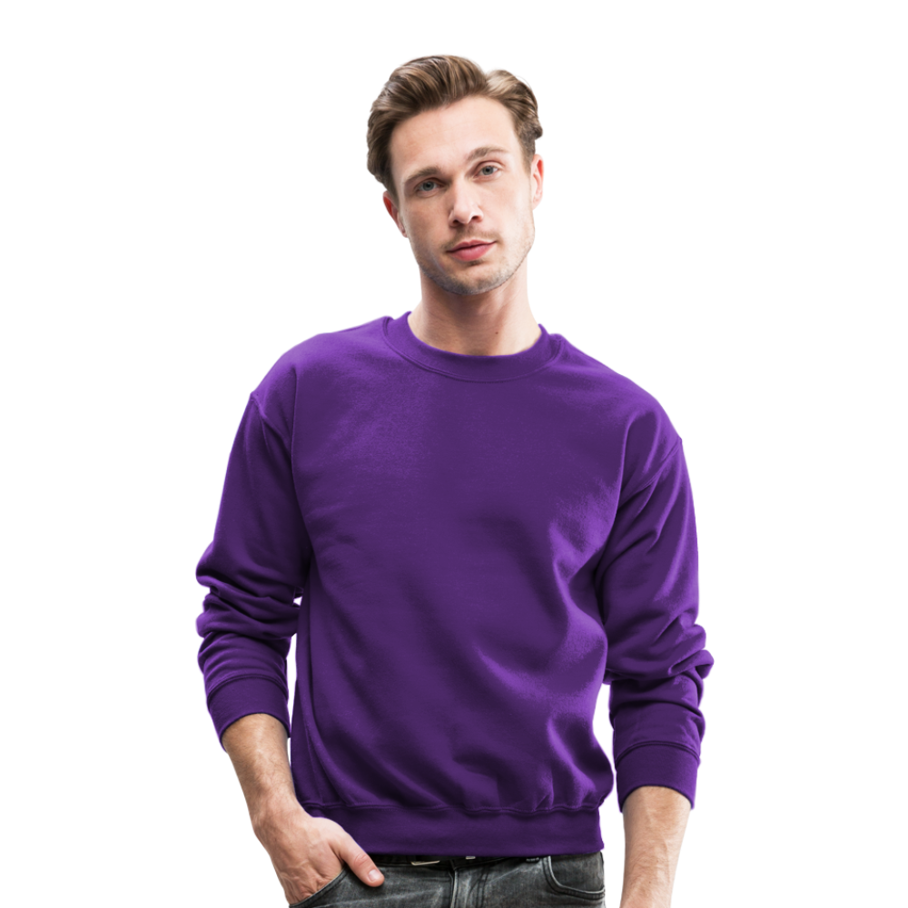 Customizable Crewneck Sweatshirt add your own photos, images, designs, quotes, texts and more - purple