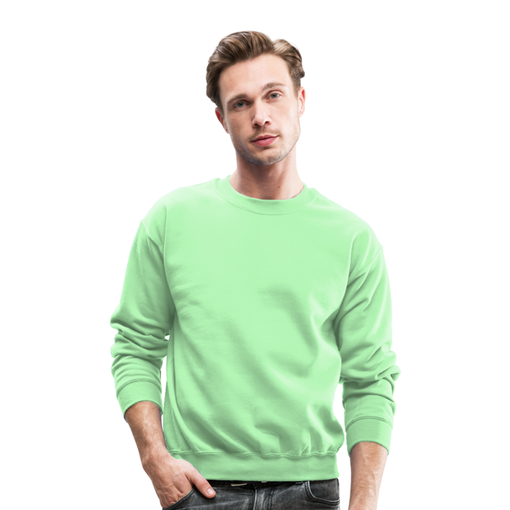 Customizable Crewneck Sweatshirt add your own photos, images, designs, quotes, texts and more - lime