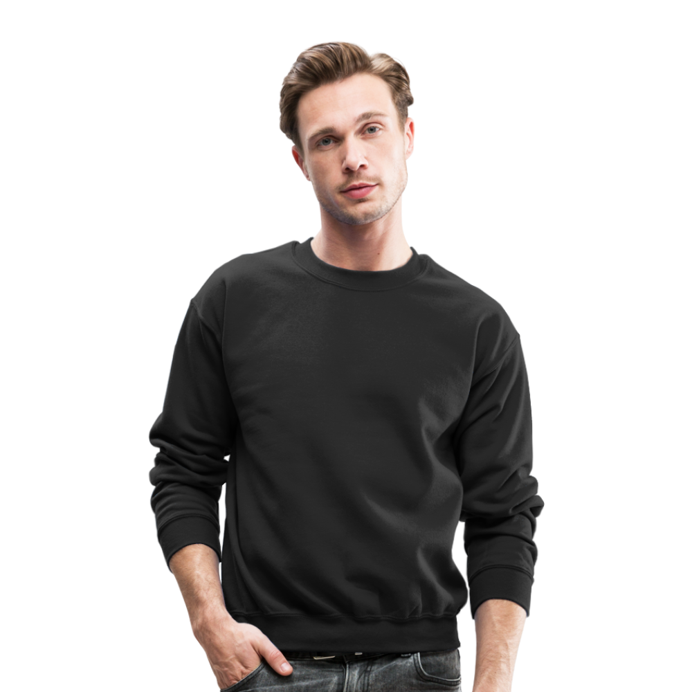 Customizable Crewneck Sweatshirt add your own photos, images, designs, quotes, texts and more - black