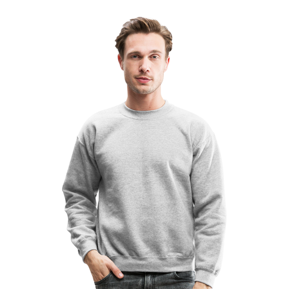 Customizable Crewneck Sweatshirt add your own photos, images, designs, quotes, texts and more - heather gray