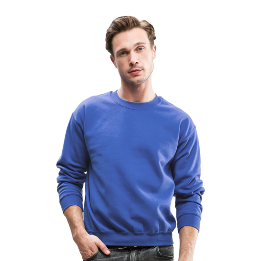 Customizable Crewneck Sweatshirt add your own photos, images, designs, quotes, texts and more - royal blue