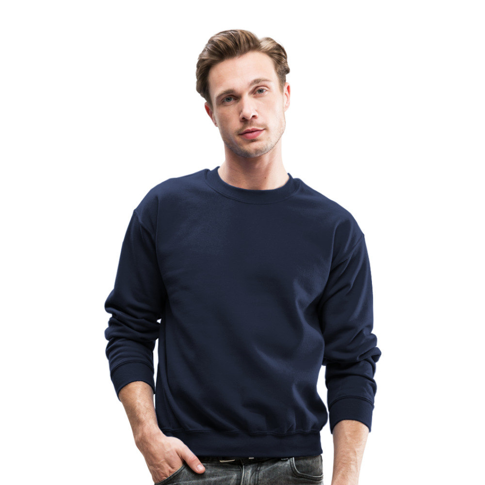 Customizable Crewneck Sweatshirt add your own photos, images, designs, quotes, texts and more - navy