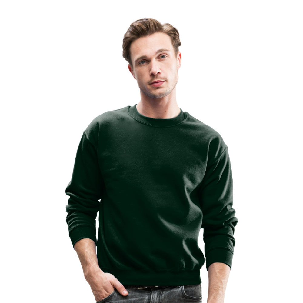 Customizable Crewneck Sweatshirt add your own photos, images, designs, quotes, texts and more - forest green