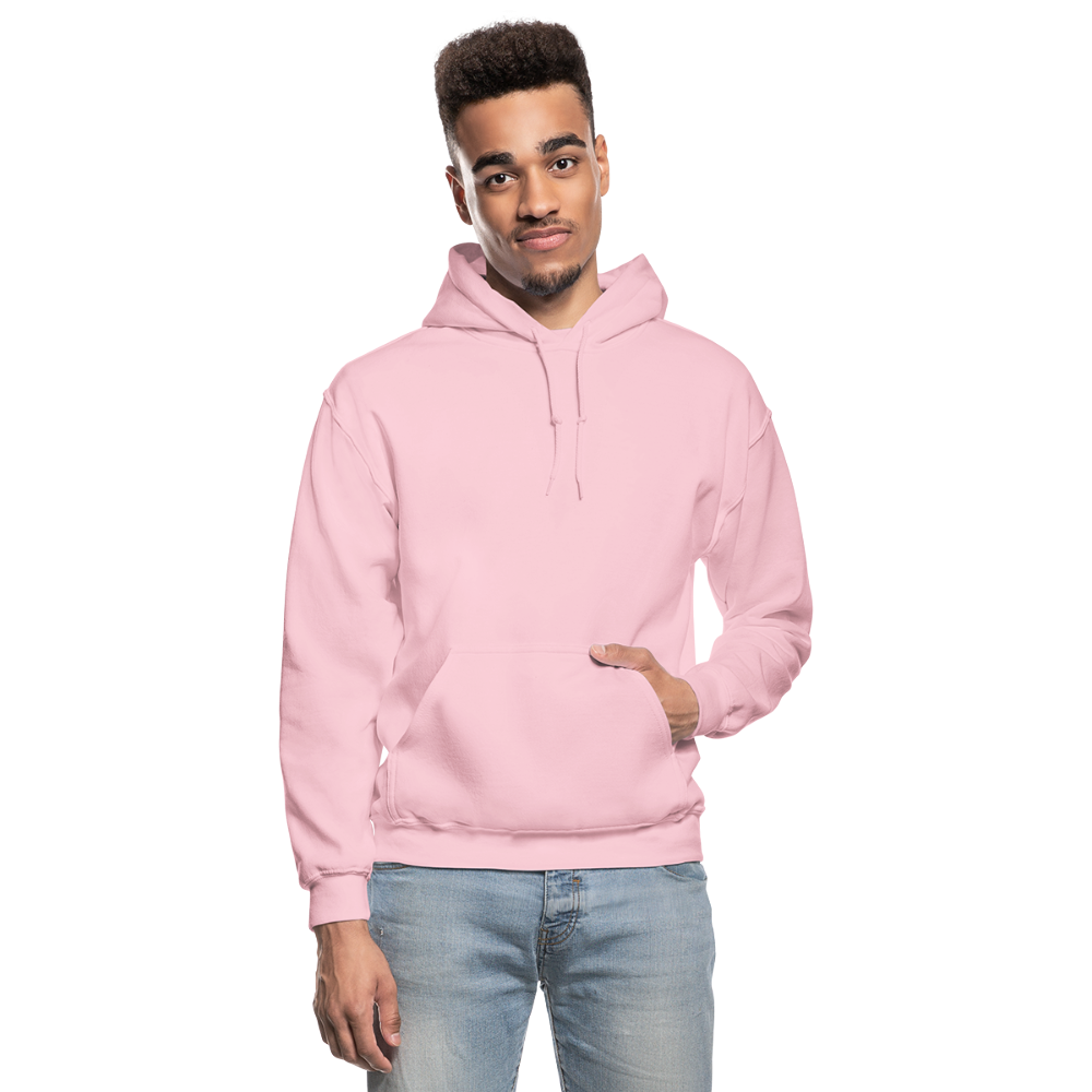 Customizable Gildan Heavy Blend Adult Hoodie add your own photos, images, designs, quotes, texts and more - light pink